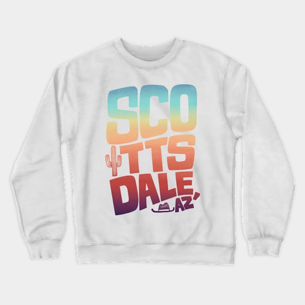 Scottsdale Rainbow Type Crewneck Sweatshirt by DreamBox